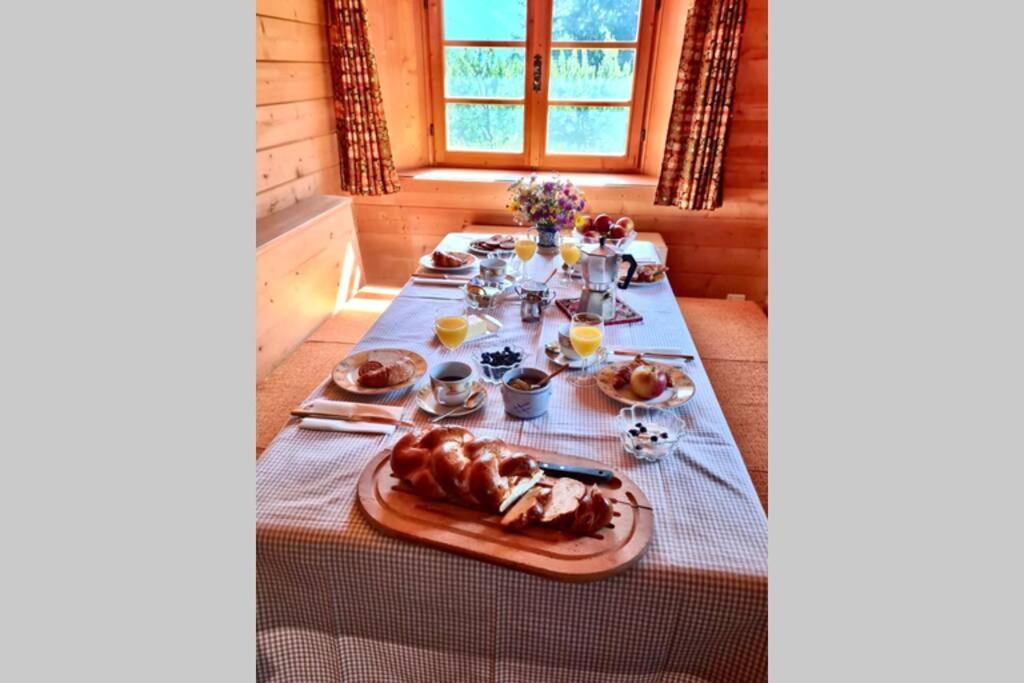 Chalet Wulli In Der Naehe Der Skianlagen Savognin Exteriör bild